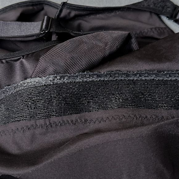 Ruby Ribbon Pin Up Cami Camisole Cheetah Tonal Black Size 46 Sleeveless Top Lace - Picture 8 of 9